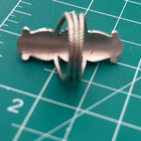 Rose Dahlia ❤️ Southwestern sterling silver ring - Picture 3 of 6